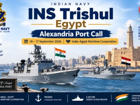 INS Trishul Egypt : Port Call at Alexandria INS Trishul Egypt port call at Alexandria with Egyptian Navy