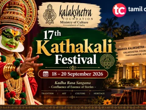 Kathakali Festival Chennai : 17th Edition Begins in 2026 Kathakali Festival Chennai at Kalakshetra Foundation in Thiruvanmiyur
