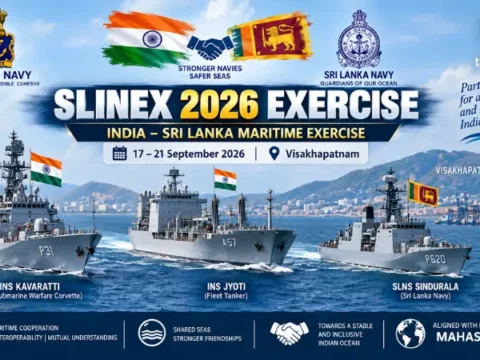 SLINEX 2026 Exercise : India-Sri Lanka Maritime Drill SLINEX 2026 Exercise between Indian Navy and Sri Lanka Navy