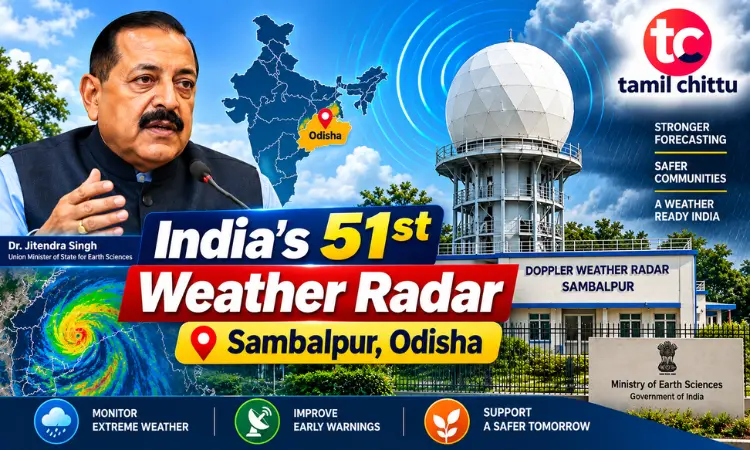 Sambalpur Weather Radar Strengthens Odisha Forecasting Sambalpur Weather Radar inaugurated under Mission Mausam in Odisha