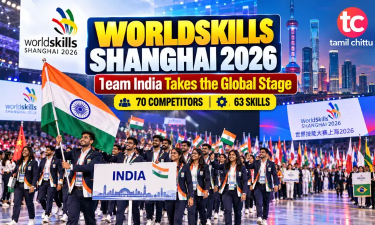 WorldSkills Shanghai 2026 featuring Team India’s 70 competitors across 63 skills